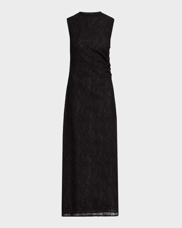 Stretch Lace Sleeveless Maxi Dress